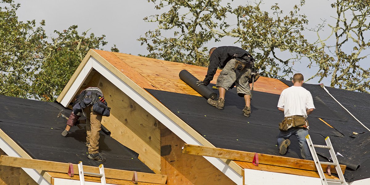 American Standard Roofing roof in progress